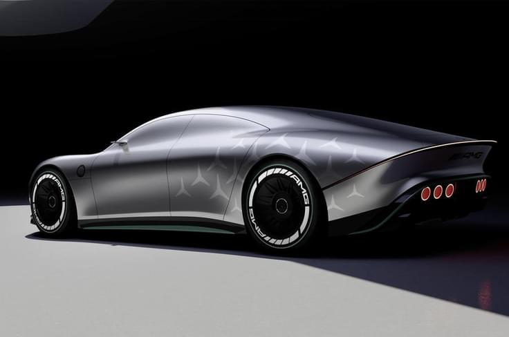 Mercedes-Benz Vision AMG concept rear quarter Mercedes-Benz Vision AMG concept rear quarter